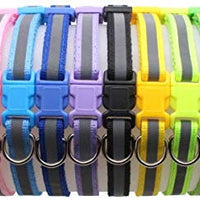 YOY 12 unidades / juego de collares de identificación de cachorros de nailon suave – ajustables reutilizables y lavables, identificación de mascotas para criadores, cuello de 8 a 13 pulgadas - BESTMASCOTA.COM