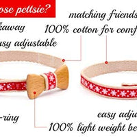 Collar en forma de corbata de lazo para la seguridad de gatos independientes, suave, ajustable y pulsera de la amistad para usted - BESTMASCOTA.COM