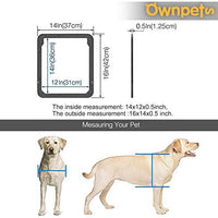 OWNPETS Puerta de pantalla para mascotas, pantalla magnética con cierre automático, puerta negra para puerta pequeña de perro y gato S: 8.0 x 10.0 x 0.3 in/L: 12.0 x 14.0 x 0.4 in - BESTMASCOTA.COM