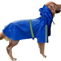 Chubasquero para perros de ocio, impermeable, ligero, chaqueta reflectante, con capucha para perros pequeños, medianos y grandes - BESTMASCOTA.COM