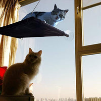 Hamaca para ventana de gato, perca, perca para gato, hamaca, ventana, cama, gato, ventana, asiento para gatito, asiento soleado, percha para mascotas grande duradera con 4 ventosas grandes mejoradas, para gatos con capacidad para hasta 60 libras - BESTMASCOTA.COM