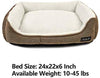 ANWA Durable Dog Bed Machine Washable Medium Dog Bed Square, Comfortable Puppy Dog Bed Medium - BESTMASCOTA.COM