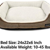 ANWA Durable Dog Bed Machine Washable Medium Dog Bed Square, Comfortable Puppy Dog Bed Medium - BESTMASCOTA.COM