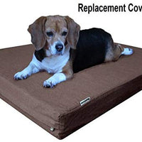 Dogbed4less - Funda exterior para cama de mascotas, color marrón chocolate, para cama de mascotas pequeña, mediana y extragrande - BESTMASCOTA.COM