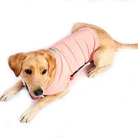 Furubaby Ansiety - Abrigo para perro con camisa, para perros pequeños, medianos, grandes, XL, color sólido, azul, gris, verde, rosa, rosa (rosa) - BESTMASCOTA.COM