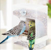 Old Tjikko - Comedero automático para loros, sin ensuciar, para pájaros, jaula, accesorios para Budgerigar, Canario, Cockatiel, Finch, Parakeet, Seed Food Container - BESTMASCOTA.COM