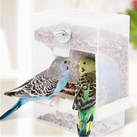 Old Tjikko - Comedero automático para loros, sin ensuciar, para pájaros, jaula, accesorios para Budgerigar, Canario, Cockatiel, Finch, Parakeet, Seed Food Container - BESTMASCOTA.COM