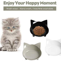 Cuencos de comida para gatos, de cGy, antideslizantes, para mascotas, cuencos de agua poco profundos, para gatos, cuencos anchos para aliviar el estrés, la fatiga, para mascotas, para perros, gatos, conejos - BESTMASCOTA.COM
