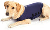 Furubaby Ansiedad Perro Abrigo una camisa Calm Down Perro Chaqueta para xs Pequeño Mediano Grande XL Perros | Color Sólido Azul Gris Verde Rosa Thunder Dog Wrap(Dark Blue) - BESTMASCOTA.COM