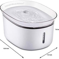 HoneyGuaridan W18 Fuente automática para beber agua de mascotas, dispensador de agua para perros y gatos, 2 l (70 oz) - BESTMASCOTA.COM