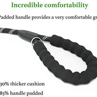 iYoShop Durable Dog Leash Pet Rope Leash Thick Durable Nylon Rope Leash with Soft Padded Handle and Light Weight Training Leash for Small Medium Large Dogs - BESTMASCOTA.COM