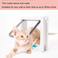 Lucky treyvon Puerta grande para gato, (tamaño extra: 9.4 x 9.4 in), 4 vías de bloqueo puerta para interior exterior, puerta magnética para mascotas, compatible con gatos adultos y perros pequeños - BESTMASCOTA.COM