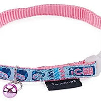 touchcat impreso collar de gato de nylon con cinturón de seguridad 8 – 12 inches - BESTMASCOTA.COM