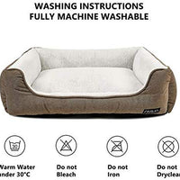 ANWA Durable Dog Bed Machine Washable Medium Dog Bed Square, Comfortable Puppy Dog Bed Medium - BESTMASCOTA.COM