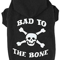 EXPAWLORER sudadera de forro polar para perro/gato con capucha, con estampa de calavera y frase. - BESTMASCOTA.COM