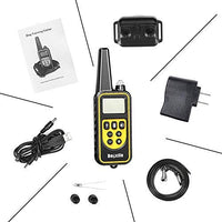 YISENCE collar de entrenamiento para perro, collar de choque con mando a distancia de 2,000.0 ft para perros IPX7 resistente al agua recargable con pitido 99 niveles vibrar modos de choque para perros pequeños, tamaño mediano grande - BESTMASCOTA.COM
