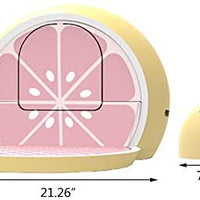 VETRESKA - Caja de arena para gatos con pala cubierta de arena para gatos con tapa, estilo frutal, pomelo rosa - BESTMASCOTA.COM