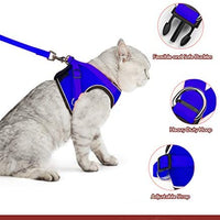 Arnés ajustable para mascotas, gato, gato, gato, gatito, arnés para caminar, chaleco de malla suave con tiras reflectantes, arnés para perros y gatos pequeños - BESTMASCOTA.COM