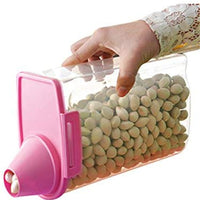 Contenedor de almacenamiento de alimentos para mascotas con taza de medición, boquilla de vertido y hebilla de sellado dispensador de alimentos para perros y gatos - BESTMASCOTA.COM