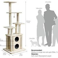 AmazonBasics Árbol para gatos con condominio - BESTMASCOTA.COM