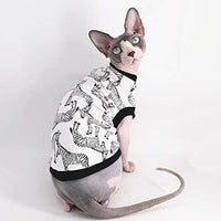 Sphynx - Camisetas de algodón para mascotas con cuello redondo, sin mangas, para gatos y perros pequeños - BESTMASCOTA.COM