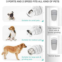 Invenho - Molinillo de uñas eléctrico para mascotas, cortadora de patas, pequeñas, medianas, grandes, gatos, pequeños animales portátiles, recargables, suaves y sin dolor, para aseo - BESTMASCOTA.COM