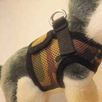 Arnés para perros de malla suave, cómodo para razas pequeñas, cachorros, juguetes, de 2 a 16 lb, en color rosa bebé, azul, negro, rojo, camuflado en tamaño pequeño, mediano, grande y extra grande - BESTMASCOTA.COM