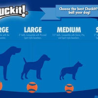 CHUCKIT Pelota ultra chirriadora para perros pequeños, pequeña - BESTMASCOTA.COM