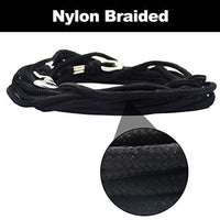 OFPUPPY Cat Tie Out Pet Rope Leash - Nylon Braided Cat Lead for Outside, Black, - BESTMASCOTA.COM