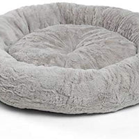 Best Friends by Sheri Lux Fur Donut Cuddler (varios tamaños) - Cama redonda para gatos y perros, alivio ortopédico, autocalentamiento y acogedor para un sueño mejorado, Prime, lavable a máquina, parte inferior resistente al agua - BESTMASCOTA.COM