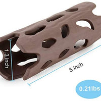 Hygger Betta tronco de tronco de resina hueca, accesorios para peces, decoración de acuario, casa de madera, decoración de tanque de peces pequeños y medianos - BESTMASCOTA.COM