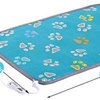 MAZORT Almohadilla de calentamiento para mascotas, para perros, de seguridad, eléctrica, con 2 cables ajustables resistentes a la temperatura para mascotas pequeñas y grandes - BESTMASCOTA.COM