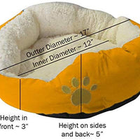 Evelots suave mascota cama, Cats & Dogs, 17" D x 5" H, varios colores - BESTMASCOTA.COM