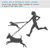 SHINE HAI - Correa para perro con doble elástico para manos libres, control gratuito para perros de hasta 150 libras, correa elástica duradera de doble asa con cinturón ajustable para correr, correr o caminar, gris - BESTMASCOTA.COM
