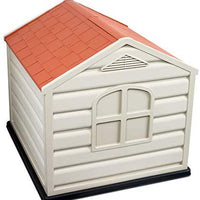 Internet's Best Outdoor Dog House | Cómodo refugio fresco | Diseño de plástico duradero | Caseta | Uso en interiores o exteriores - BESTMASCOTA.COM