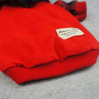 Fitwarm - Ropa para mascotas con capucha y capucha, color rojo - BESTMASCOTA.COM