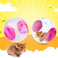 Rueda de ejercicio de hámster silenciosa de 4.7 in con aro exterior de acrílico, diseño aerodinámico, para gerbils, chinchillas y cobayas, animales pequeños - BESTMASCOTA.COM