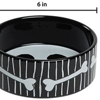 Disney Ceramic Food and Water Pet Bowl, Dishwasher Safe - 6"x6"x2.5" - BESTMASCOTA.COM
