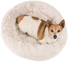 Best Friends by Sheri Lux Fur Donut Cuddler (varios tamaños) - Cama redonda para gatos y perros, alivio ortopédico, autocalentamiento y acogedor para un sueño mejorado, Prime, lavable a máquina, parte inferior resistente al agua - BESTMASCOTA.COM