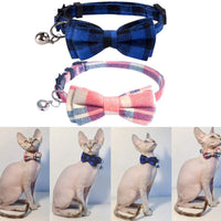 Collar de gato con lazo y campana para gato, ajustable, para mascotas y gatos. - BESTMASCOTA.COM