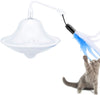 Pawaboo Juguete de plumas para gato, varita interactiva para gato, juguete de pluma voladora con varita extra larga y campana pequeña, juguete divertido para jugar para gatitos o gatos. - BESTMASCOTA.COM