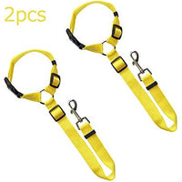 BWOGUE 2 paquetes de correas de seguridad para perros y gatos, para reposacabezas de coche, de nailon, ajustables, para perros, cinturones de seguridad, arnés - BESTMASCOTA.COM