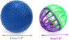 48pcs plástico Bell gato bola juguete de gato gatito Chase Juguete tamaño 1.6" ~ 1.8" 8 tipos varios colores - BESTMASCOTA.COM