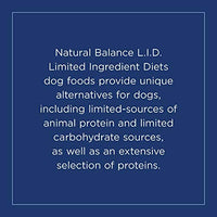 Natural Balance L.I.D. Alimento seco para perros con ingredientes limitados, libre de granos - BESTMASCOTA.COM