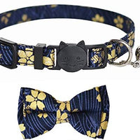 M-YOUNG Collar para gato con campana y pajarita, collares de seguridad ajustables para cachorro de gatito (6.7 in a 10,8 pulgadas) - BESTMASCOTA.COM