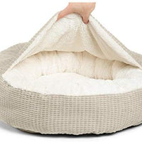 Cama acogedora Best Friends by Sheri, cama de lujo para perros y gatos con cobija, cálida y segura. Brinda apoyo para la cabeza, el cuello y las articulaciones, lavable a máquina, parte inferior resistente al agua - BESTMASCOTA.COM