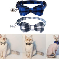 Collar de gato con lazo y campana para gato, ajustable, para mascotas y gatos. - BESTMASCOTA.COM