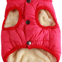 JoyDaog - Chaqueta de forro polar para perro, 2 capas, para cachorro, para invierno y clima frío, suave y resistente al viento, para perros pequeños - BESTMASCOTA.COM