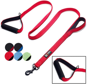 tobeDRI Correa para perro resistente, 2 asas acolchadas, 6 pies de largo, correas de entrenamiento para perros medianos y grandes - BESTMASCOTA.COM