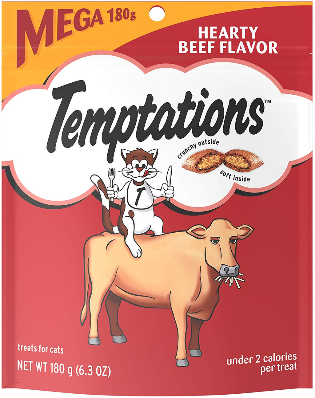 TEMPTATIONS Classic Crunchy and Soft Cat Treats, 6.3 oz. - BESTMASCOTA.COM